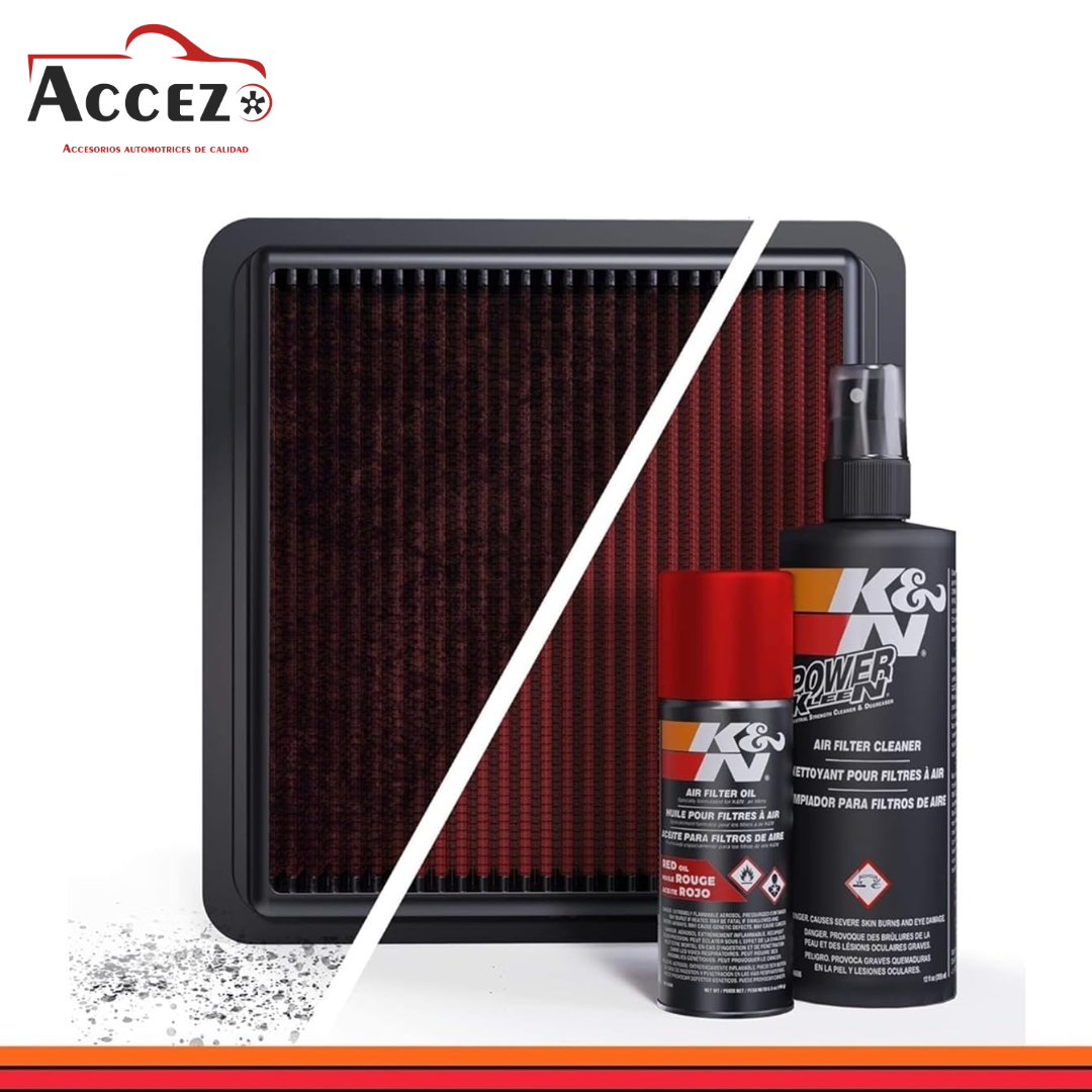 Kit de Limpieza K&N - Presentación Spray Rojo