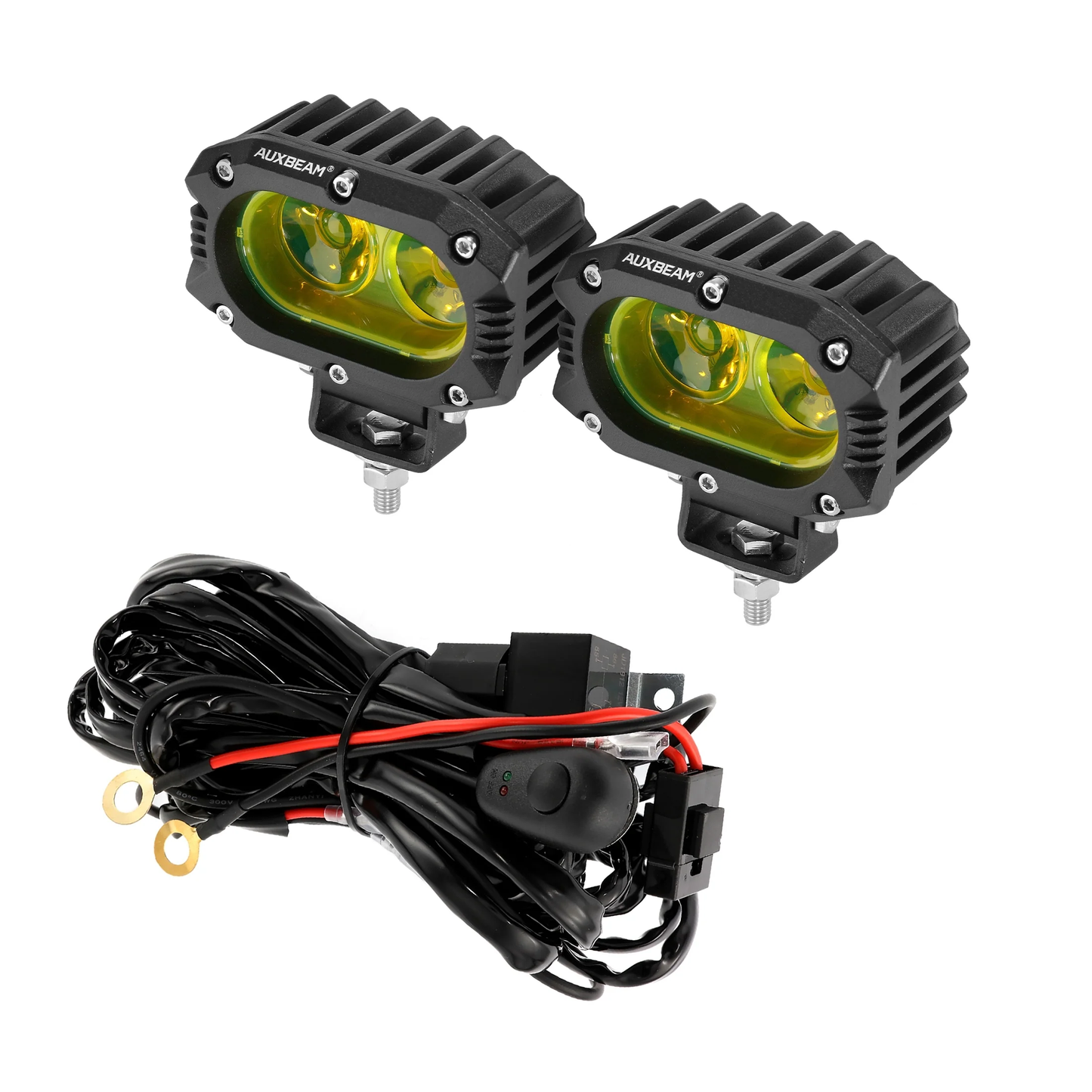 Auxbeam 4 Pulg 60W Amber LED Pod Light