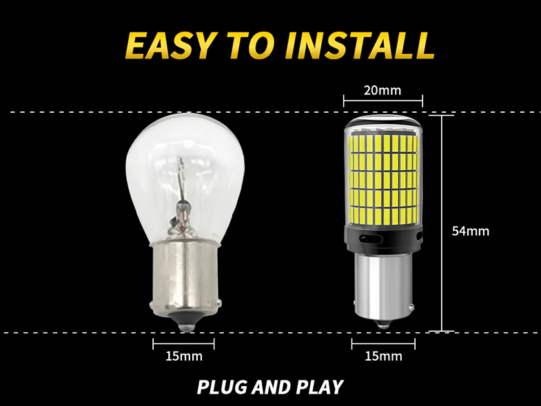 OPRAH Bombilla LED 360° para freno, Pidevias o retroceso