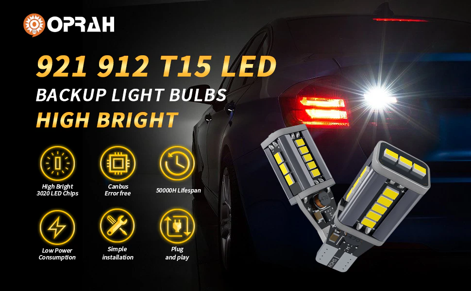 OPRAH Bombilla LED T15 ROJO, AMBAR Y BLANCO