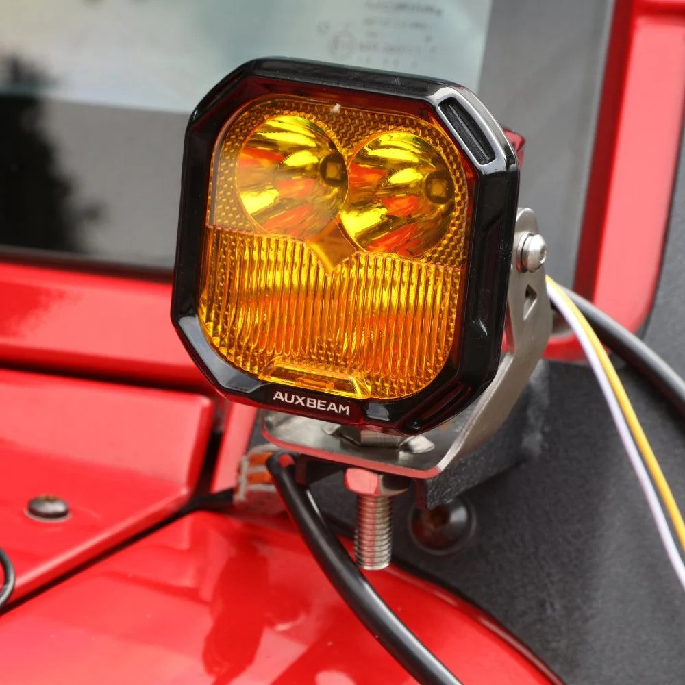 Auxbeam Color Play Series 3 Pulg Combo DRL Blanco y Pidevias Ambar