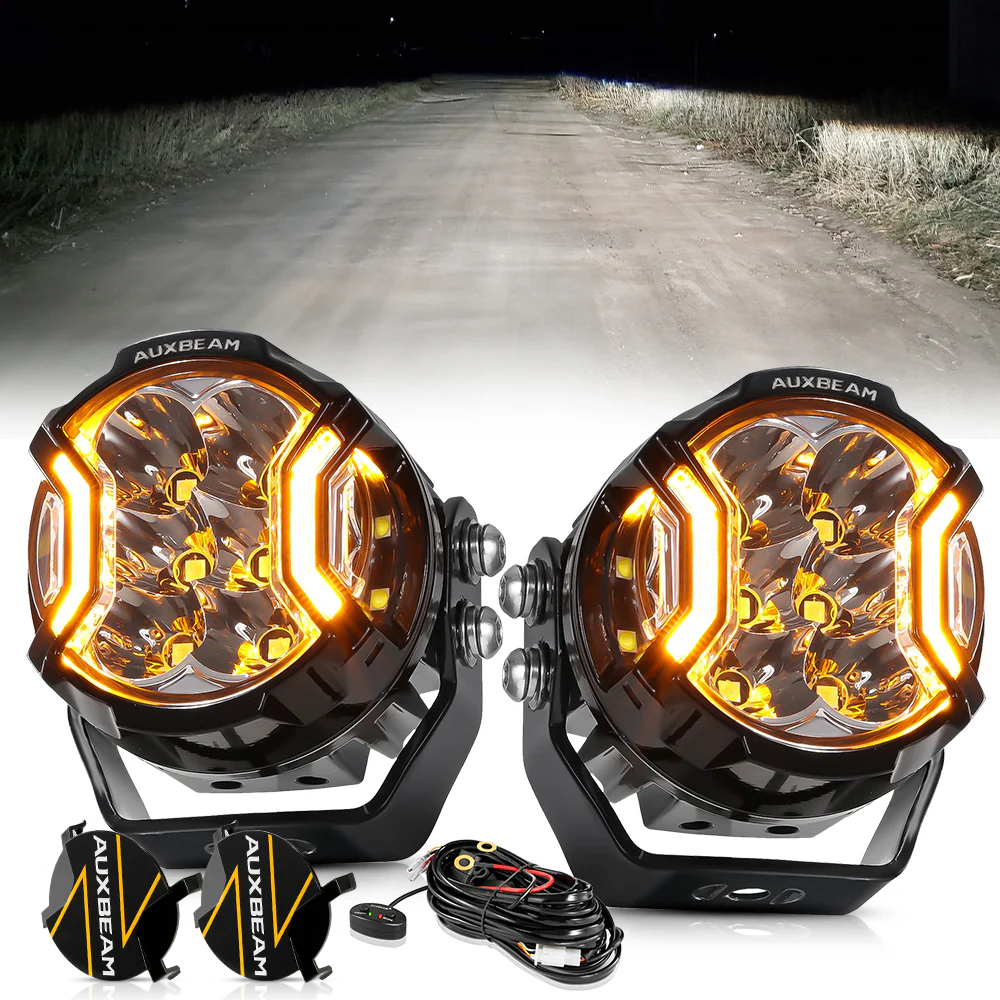 Auxbeam V-ULTRA Series 3 pulg SIde Shooter DRL Ambar