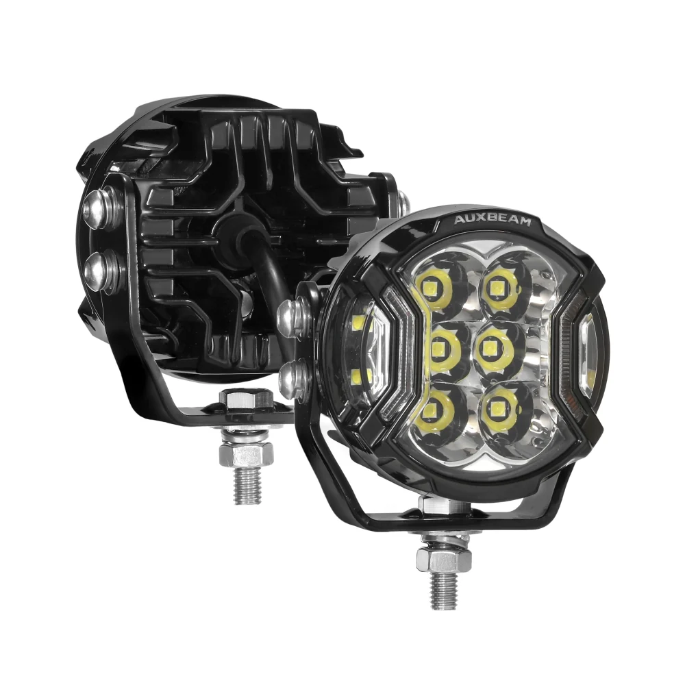 Auxbeam V-ULTRA Series 3 pulg SIde Shooter DRL Ambar