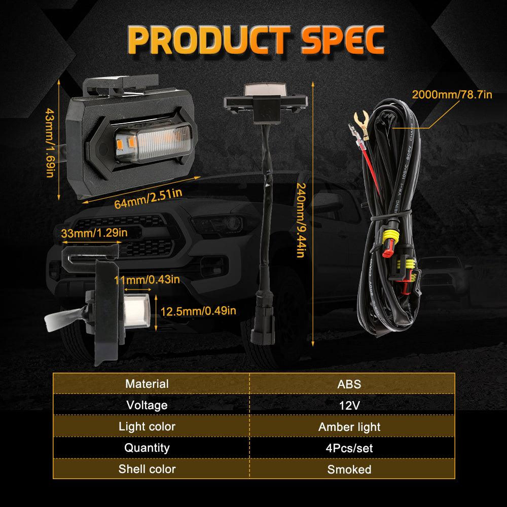 Auxbeam DRL Ambar Para Parrilla