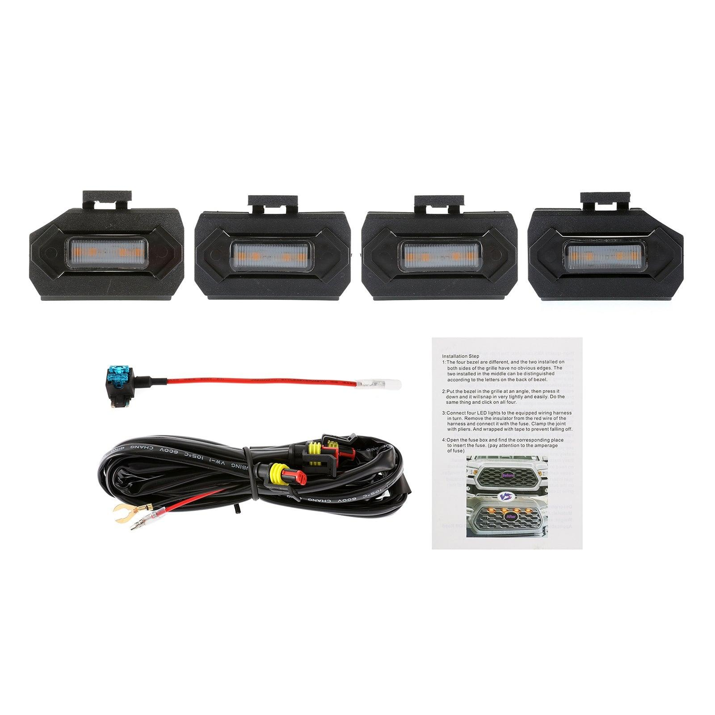 Auxbeam DRL Ambar Para Parrilla