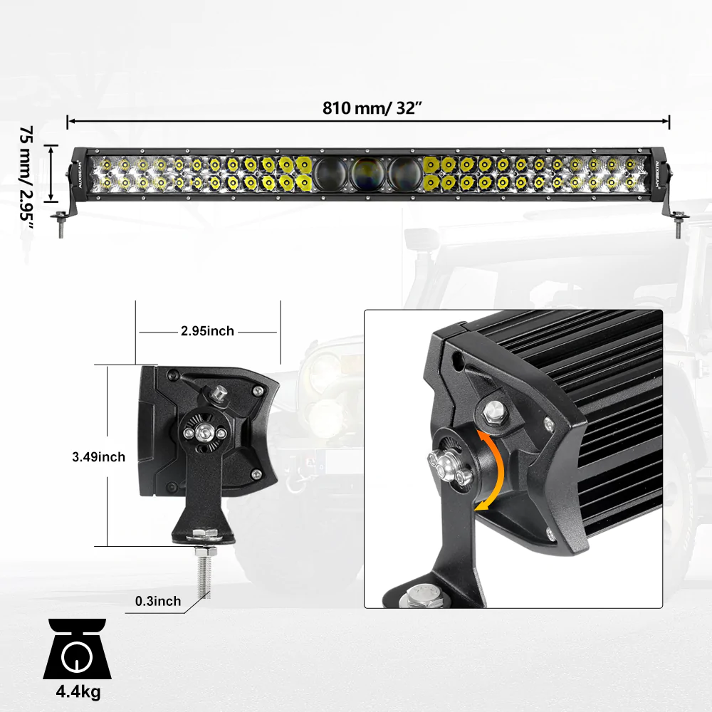 Auxbeam 5D-PRO Serie barra LED 32"