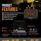 Auxbeam AR-600 RGB Panel LED de 6 interruptores con App