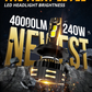 Auxbeam Medida H4 LED 240W 40,000LM GX-ULTRA SERIES