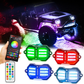 Auxbeam Rock Lights RGB Con Control y Bluetooth 4 Piezas | Vibrant Small Series