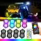 Auxbeam Rock Lights RGB Con Control y Bluetooth 4 Piezas | Vibrant Small Series