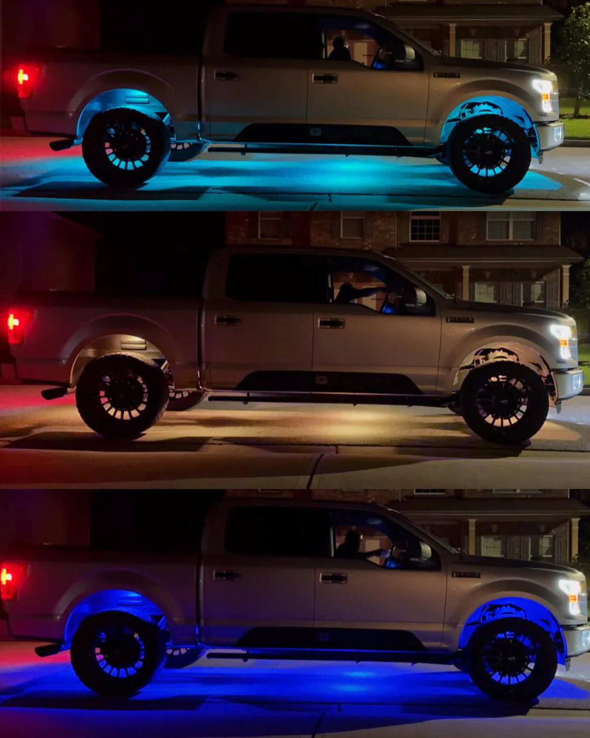 Auxbeam Rock Lights RGB Con Control y Bluetooth 4 Piezas | Vibrant Small Series