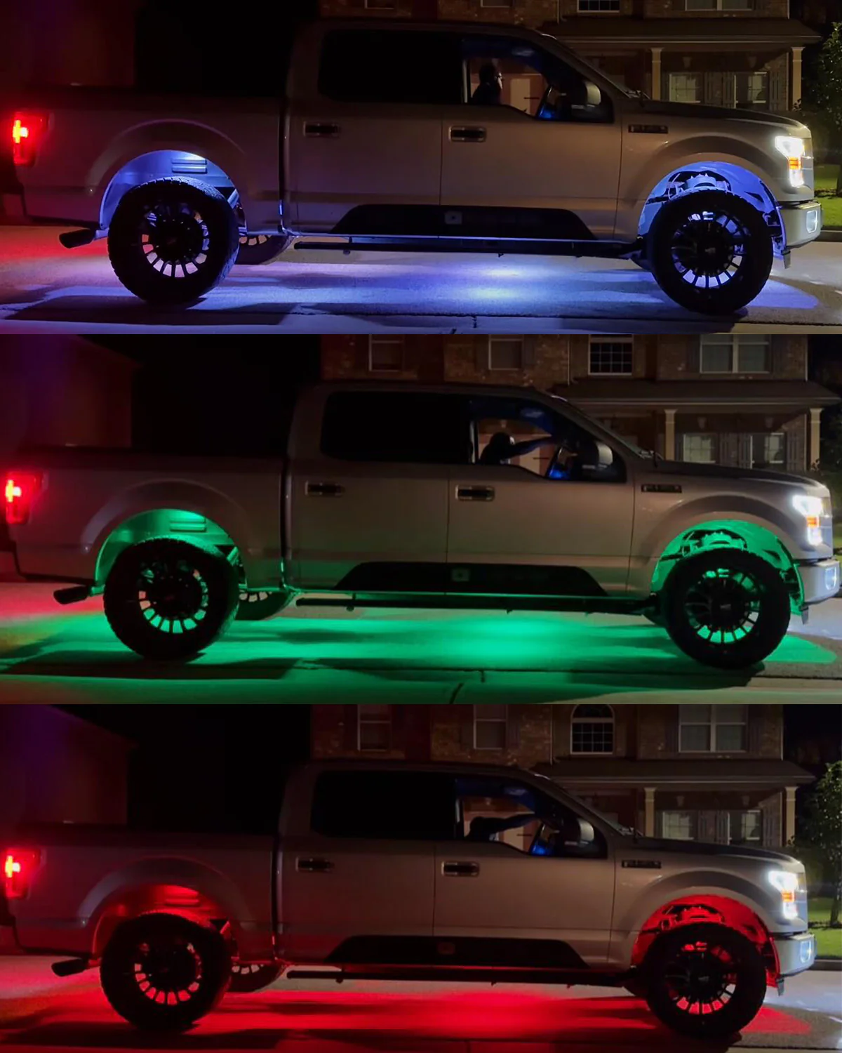 Auxbeam Rock Lights RGB Con Control y Bluetooth 4 Piezas | Vibrant Small Series