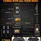 Auxbeam Rock Lights RGB Con Control y Bluetooth 4 Piezas | Vibrant Small Series
