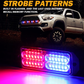 Auxbeam Luces Tipo Escolta de 24 LEDS Azul/Rojo
