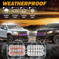 Auxbeam Luces Tipo Escolta de 24 LEDS Azul/Rojo