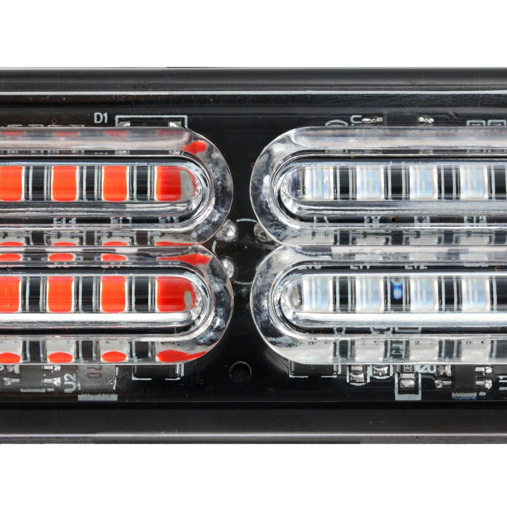 Auxbeam Luces Tipo Escolta de 24 LEDS Azul/Rojo