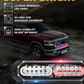 Auxbeam Luces Tipo Escolta de 12 LEDS Azul/Rojo