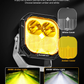 Auxbeam Color Play Series  3 Pulg Combo DRL Blanco y Pidevias Ambar