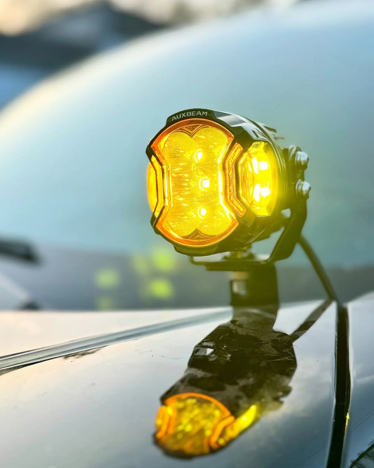 Auxbeam V-ULTRA Series 3 pulg SIde Shooter DRL Ambar