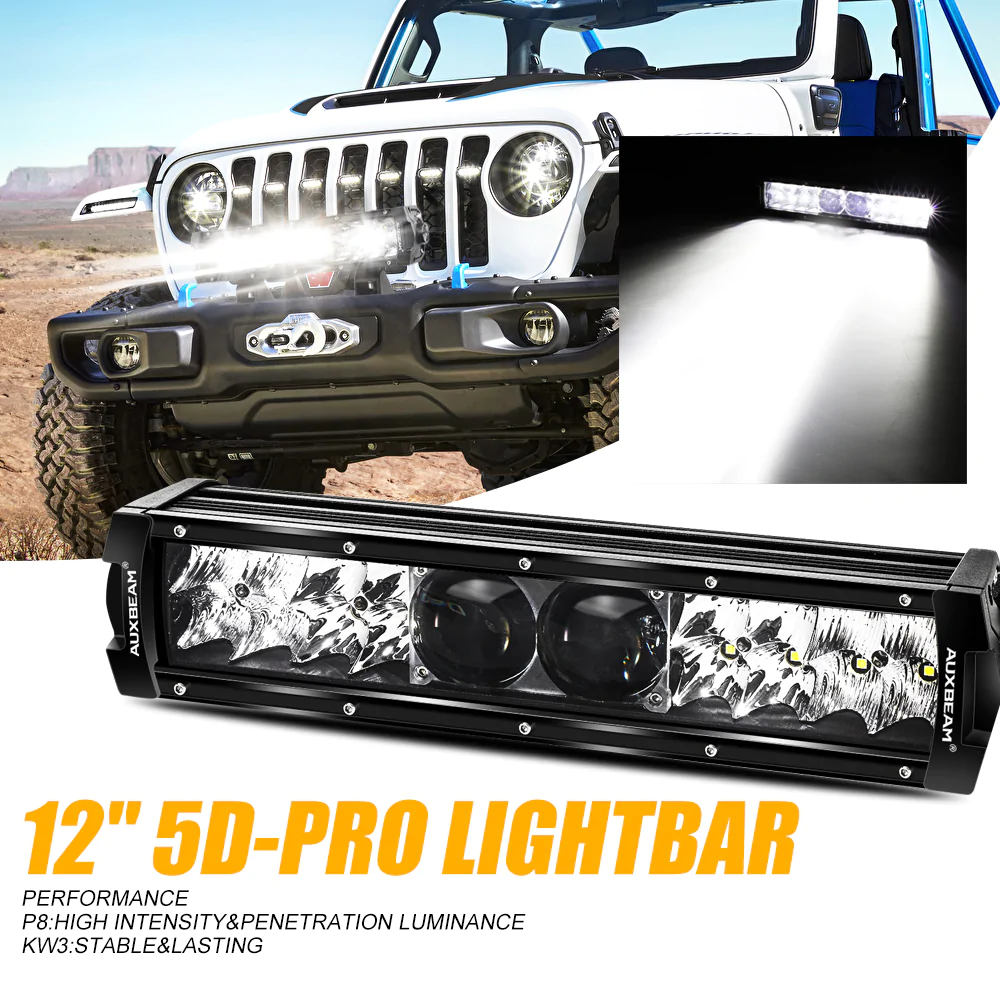 Auxbeam 5D-PRO Serie barra LED 12"