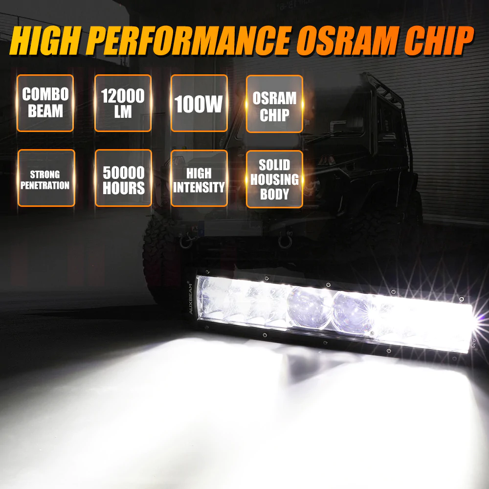 Auxbeam 5D-PRO Serie barra LED 12"