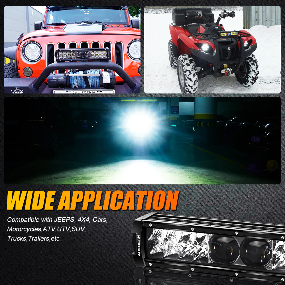 Auxbeam 5D-PRO Serie barra LED 12"